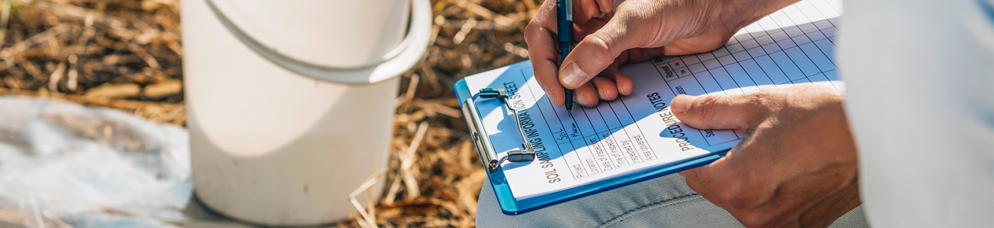 Researcher Studying Soil Stock Photo